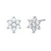 Thumbnail Image 1 of Child's Cubic Zirconia Flower Stud Earrings in 14K White Gold