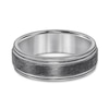 Thumbnail Image 3 of Men’s 7.0mm Brushed Stripe Engravable Wedding Band in Tantalum (1 Line) - Size 10