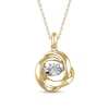 Thumbnail Image 0 of Diamond Accent Love Knot Pendant in Sterling Silver and 14K Gold Plate