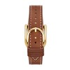 Thumbnail Image 2 of Ladies' Fossil Harwell Gold-Tone Brown Leather Strap Watch with Rectangle White Dial (Model: ES5264)