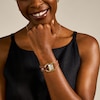 Thumbnail Image 5 of Ladies' Fossil Harwell Gold-Tone Brown Leather Strap Watch with Rectangle White Dial (Model: ES5264)