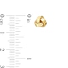 Thumbnail Image 2 of Squared Love Knot Stud Earrings in 14K Gold