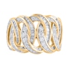 Thumbnail Image 3 of 1-1/4 CT. T.W. Diamond Braid Chain Ring in 10K Gold