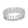 Thumbnail Image 1 of 2-1/2 CT. T.W. Diamond Multi-Row Stretch Ring in 10K White Gold