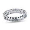 Thumbnail Image 1 of 1-7/8 CT. T.W. Diamond Double Row Stretch Ring in 10K White Gold