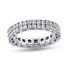 Thumbnail Image 0 of 1-7/8 CT. T.W. Diamond Double Row Stretch Ring in 10K White Gold