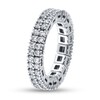 Thumbnail Image 2 of 1-7/8 CT. T.W. Diamond Double Row Stretch Ring in 10K White Gold