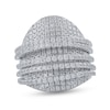 Thumbnail Image 1 of 3 CT. T.W. Diamond Orbit Dome Ring in 10K White Gold