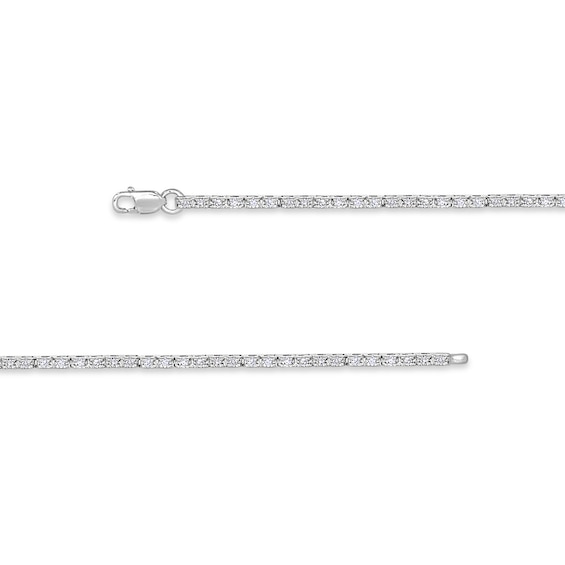 1/2 CT. T.w. Diamond Tennis-Style Bar Bracelet in 10K White Gold