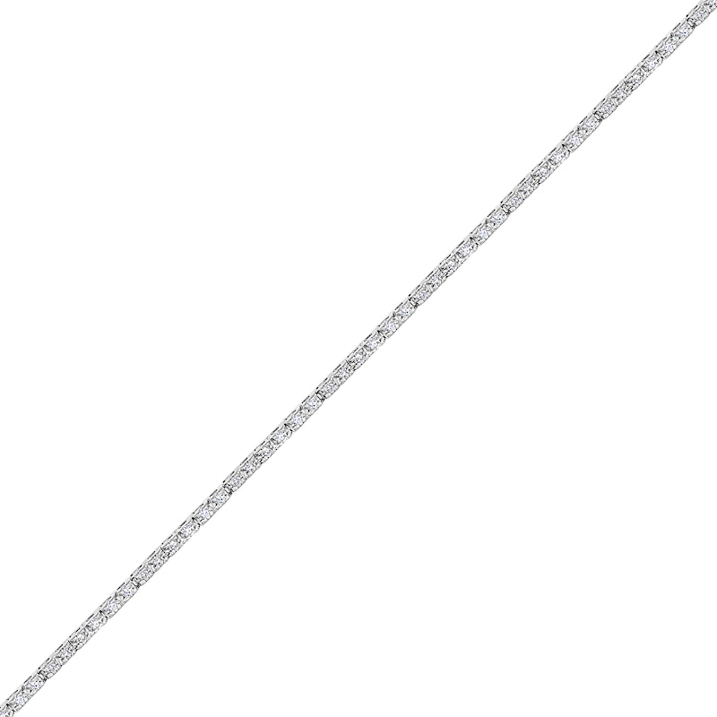 1/2 CT. T.W. Diamond Tennis-Style Bar Bracelet in 10K White Gold