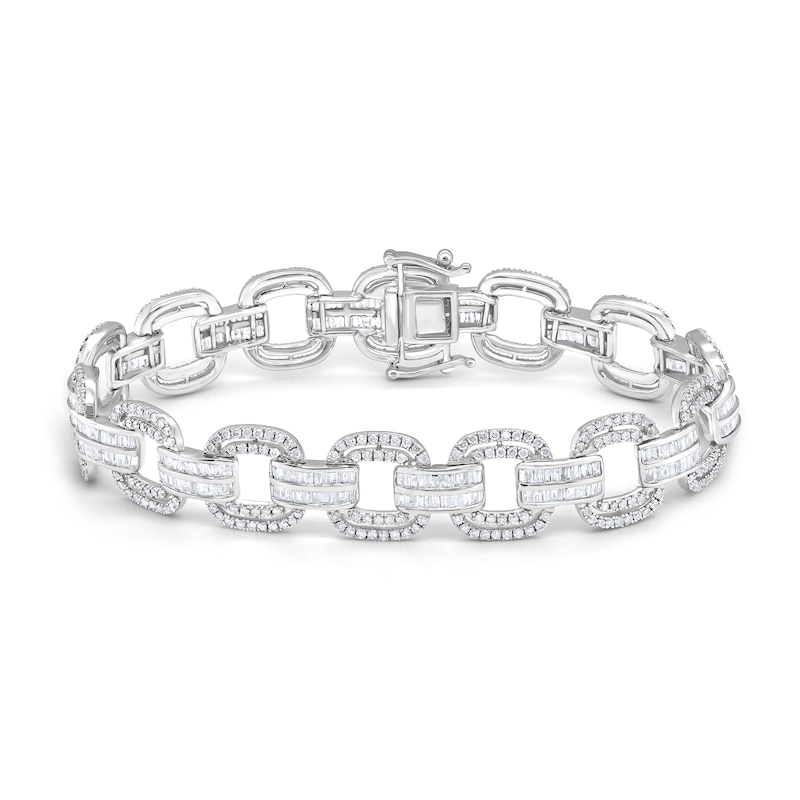 Main Image 1 of 5 CT. T.W. Diamond Open Link Bracelet in 10K White Gold