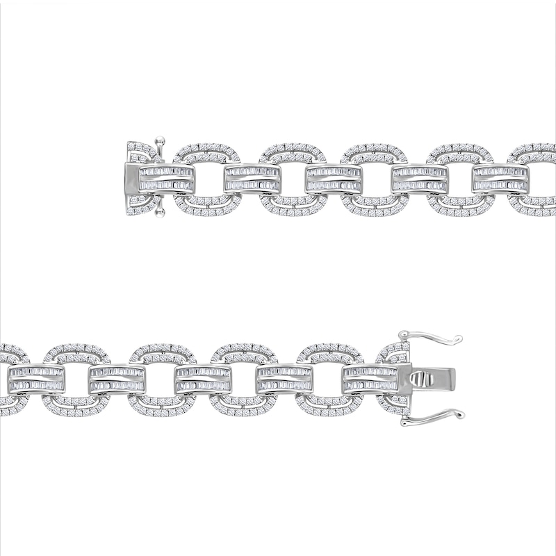 Main Image 2 of 5 CT. T.W. Diamond Open Link Bracelet in 10K White Gold