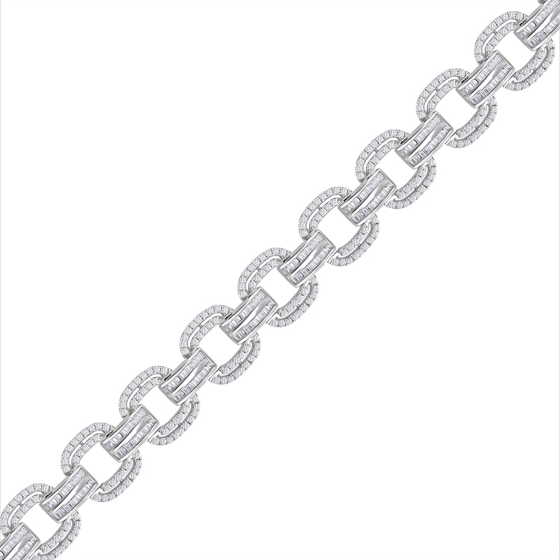 Main Image 3 of 5 CT. T.W. Diamond Open Link Bracelet in 10K White Gold