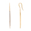 Thumbnail Image 1 of 3/8 CT. T.W. Diamond Elongated Spike Drop Earrings in 10K Gold