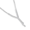 Thumbnail Image 2 of 2-3/4 CT. T.W. Diamond Double Strand Chandelier Y-Necklace in 14K White Gold - 16"