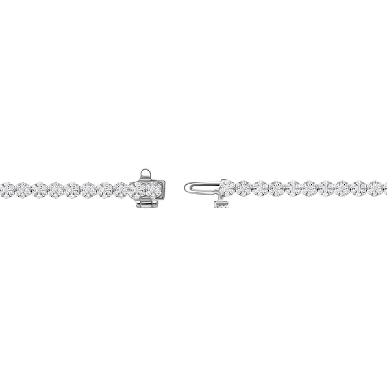 8 CT. T.w. Multi-Diamond Graduating Tennis Necklace in 14K White Gold - 16"