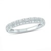Thumbnail Image 1 of 1/5 CT. T.W. Baguette Diamond Double Row Vintage-Style Band in 10K White Gold
