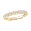 Thumbnail Image 1 of 1/5 CT. T.W. Baguette Diamond Double Row Vintage-Style Band in 10K Gold