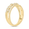 Thumbnail Image 2 of 1/3 CT. T.W. Diamond Edge Hexagon Station Band in 10K Gold