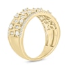 Thumbnail Image 2 of 3/4 CT. T.W. Diamond Edge Hexagon Pattern Band in 10K Gold