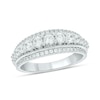 Thumbnail Image 1 of 1 CT. T.W. Diamond Edge Graduating Center Row Band in 10K White Gold