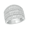 Thumbnail Image 1 of 1-7/8 CT. T.W. Baguette Diamond Colosseum Multi-Row Band in 10K White Gold