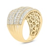 Thumbnail Image 2 of 1-7/8 CT. T.W. Baguette Diamond Colosseum Multi-Row Band in 10K Gold