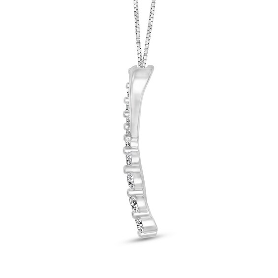 1/4 CT. T.w. Journey Diamond Infinity Hearts Pendant in 10K White Gold