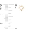 Thumbnail Image 2 of Child's Cubic Zirconia Sun Outline Circle Stud Earrings in 14K Gold