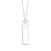 Thumbnail Image 2 of 1/10 CT. Diamond Solitaire Inverted "V" Pendant in 10K White Gold