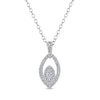 Thumbnail Image 1 of 5/8 CT. T.W. Marquise Diamond Nesting Pendant in 10K White Gold