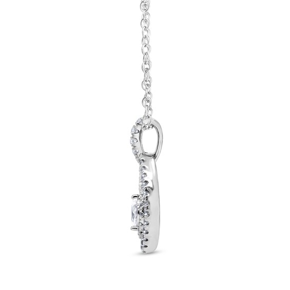 5/8 CT. T.w. Marquise Diamond Nesting Pendant in 10K White Gold