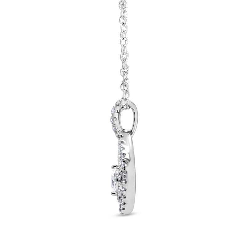 Main Image 3 of 5/8 CT. T.W. Marquise Diamond Nesting Pendant in 10K White Gold