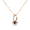 Thumbnail Image 1 of 1/4 CT. T.W. Diamond Frame Split Bail Pendant in 10K Gold
