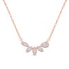 Thumbnail Image 1 of 1/4 CT. T.W. Marquise Multi-Diamond Petals Necklace in 10K Rose Gold