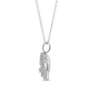 Thumbnail Image 2 of 1/10 CT. T.W. Diamond Elephant Silhouette Pendant in Sterling Silver