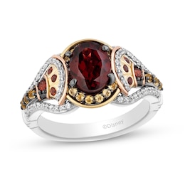 Collector's Edition Enchanted Disney The Little Mermaid Multi-Gemstone and Diamond Indira Ring in Sterling Silver