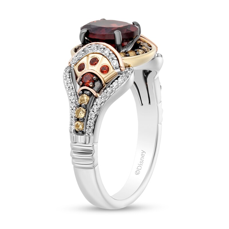 Main Image 2 of Collector's Edition Enchanted Disney The Little Mermaid Multi-Gemstone and Diamond Indira Ring in Sterling Silver