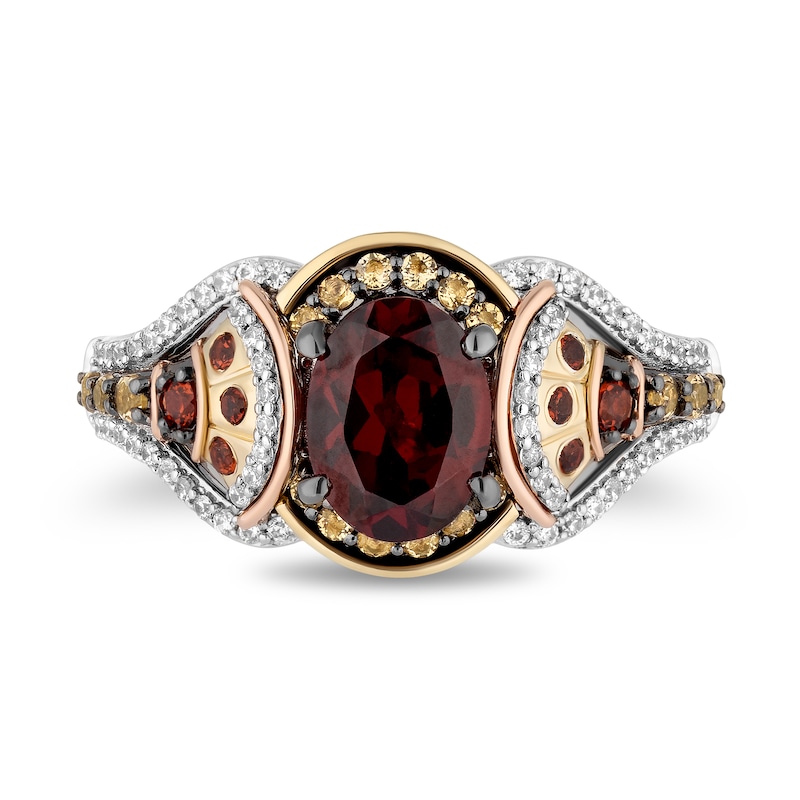 Main Image 4 of Collector's Edition Enchanted Disney The Little Mermaid Multi-Gemstone and Diamond Indira Ring in Sterling Silver