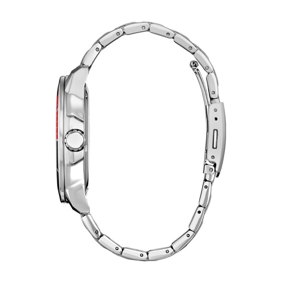 Men's Citizen Eco-Drive® Disney Astronaut Mickey Silver-Tone Watch (Model: Aw1709-54W)