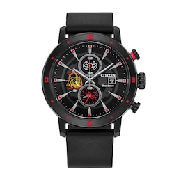 Citizen Eco-Drive® Star Wars™ Darth Vader™ Black Strap Chronograph Watch with Black Dial (Model: CA0769-04W)