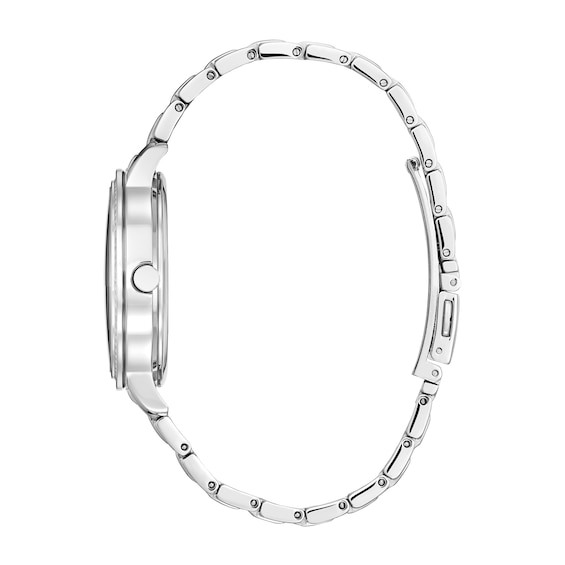 Ladies' Citizen Eco-DriveÂ® Disney Cinderella Crystal Accent Watch and Pin Box Set (Model: Fe7041-51W)