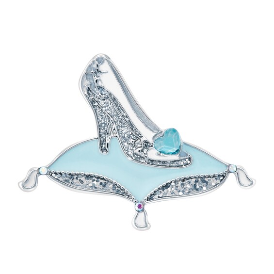 Ladies' Citizen Eco-DriveÂ® Disney Cinderella Crystal Accent Watch and Pin Box Set (Model: Fe7041-51W)