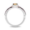Thumbnail Image 3 of Collector's Edition Enchanted Disney The Little Mermaid Multi-Gemstone and Diamond Mala Ring in Sterling Silver