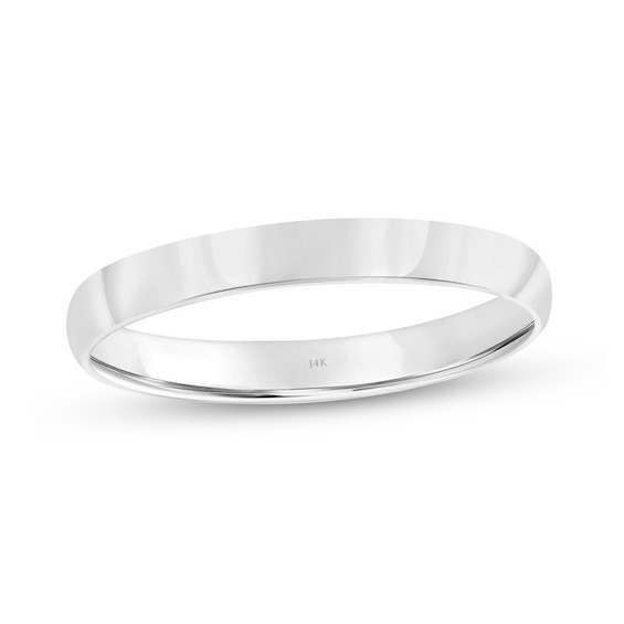 3.0mm Engravable Low Dome Comfort Fit Wedding Band in 14K Gold (1 Line