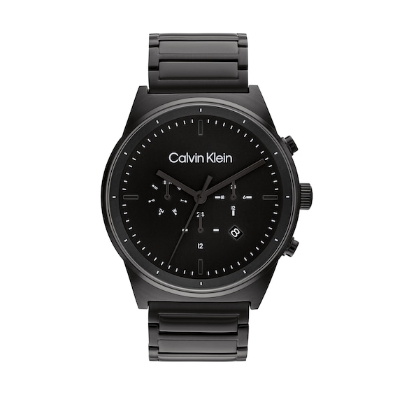 Men's Calvin Klein Black IP Chronograph Watch (Model: 25200295)