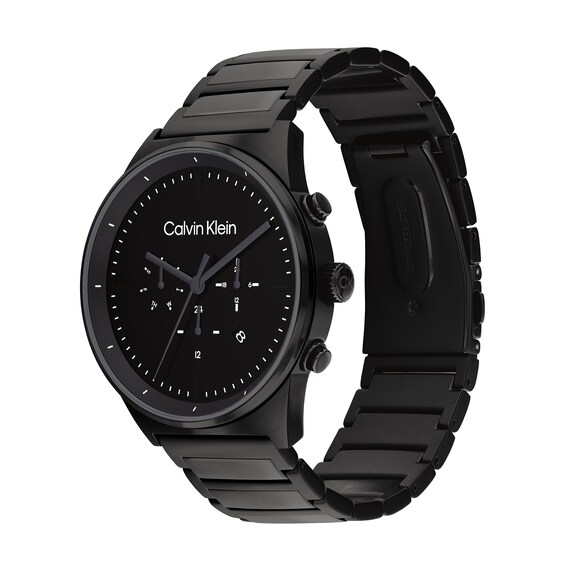 Men's Calvin Klein Black IP Chronograph Watch (Model: 25200295)