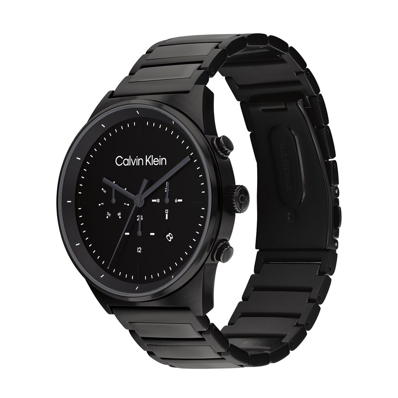 Main Image 2 of Men's Calvin Klein Black IP Chronograph Watch (Model: 25200295)