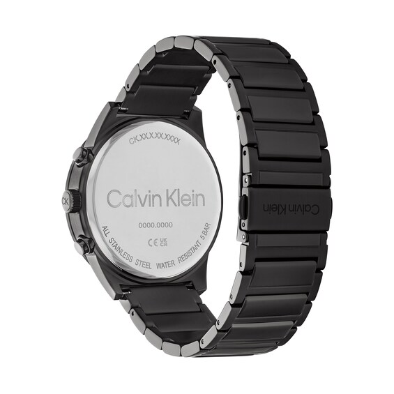 Men's Calvin Klein Black IP Chronograph Watch (Model: 25200295)