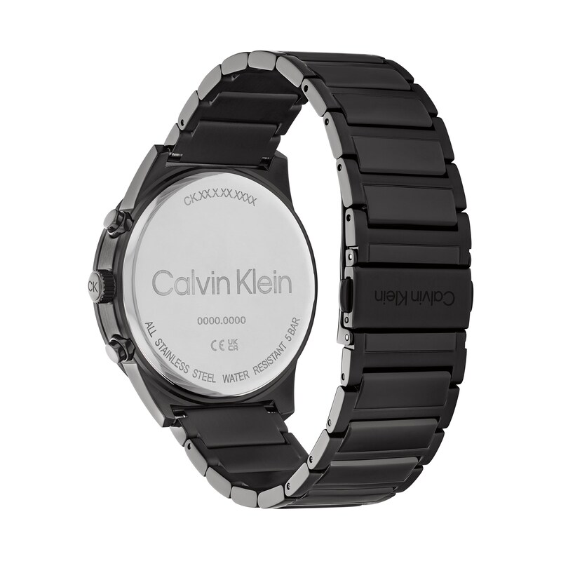 Main Image 3 of Men's Calvin Klein Black IP Chronograph Watch (Model: 25200295)